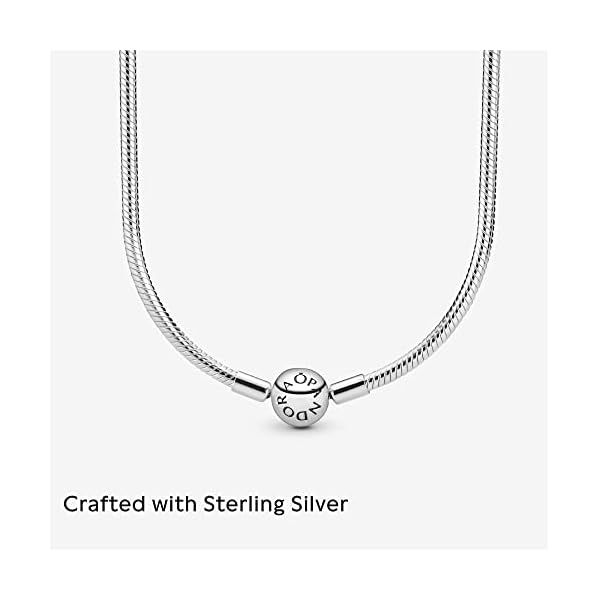 PANDORA Iconic Snake Chain Charm Necklace 590742HV - Image 5