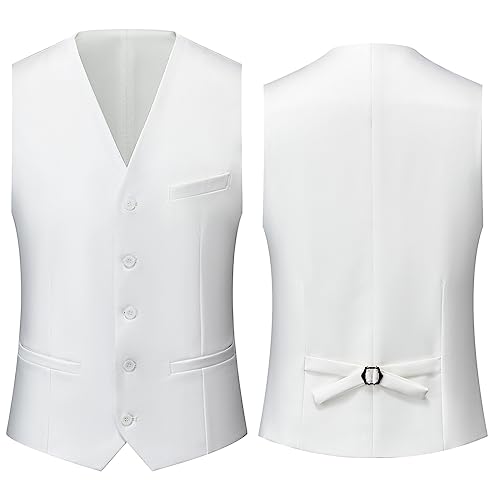 Mens 3 Piece Suit Slim Fit Shawl Lapel One Button Formal Jacket Vest Pants Set & Bow Tie4