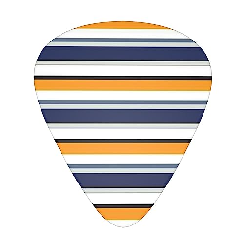 Lot de 12 médiators rayés pour guitare électrique et basse dans une boîte pour ukulélé - Les Beatles, Paul McCartney, John Lennon, RIngo Starr, George Harrison Lot de 12 médiators rayés pour guitare électrique et basse dans une boîte pour ukulélé