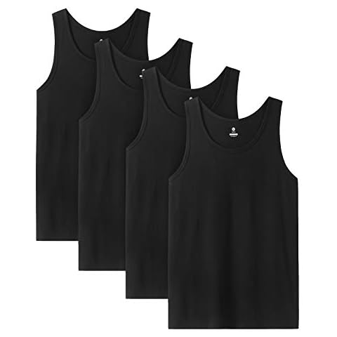 LAPASA Camiseta Tirante Hombre 100% Algodón (Pack de 4) Cover