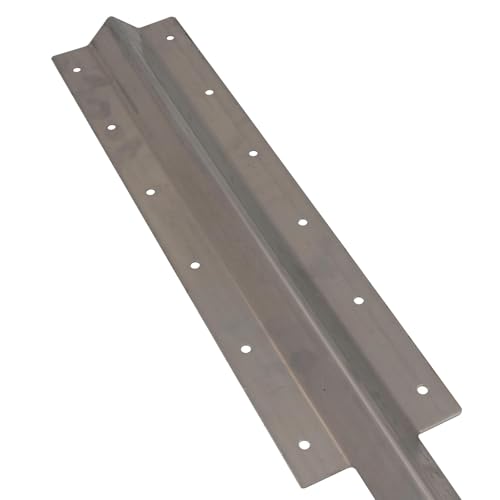 Piquets de support droits en acier inoxydable 930 mm pour jardin (Lot de 2)