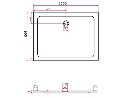 DE BESTE DOUCHESYSTEMEN - 6 MM DOUCHECABINE SIMILE 120 X 90 X 195 CM / DOUCHEBAD SCHEIDINGSWAND DOUCHESCHERM MET DOUCHEBAK -