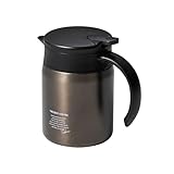 シービージャパン 保温ポット 600ml グラファイトグレー 内面テフロン加工 カフア コーヒー保温サーバー QAHWA