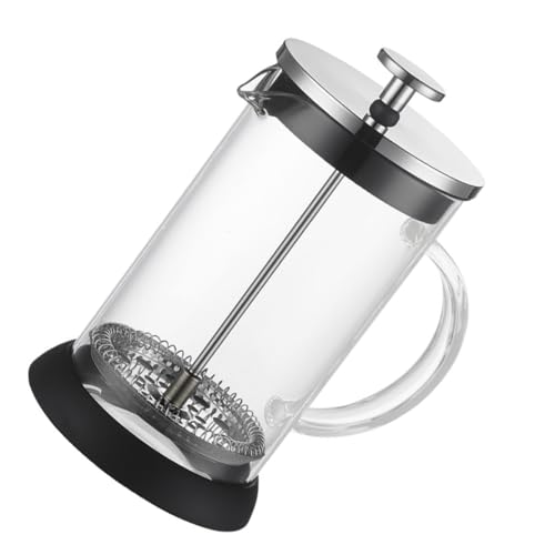 Operitacx Cafetera de Acero Inoxidable de 350 Ml Filtro Integrado, Multifunción y Fácil de Limpiar, Adecuado para Uso Doméstico Preparación de Café