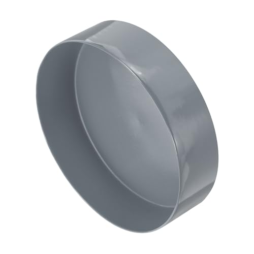 Image of uxcell 2pcs Rubber End Caps 190mm(7 1 /2 Inch) ID x 80mm(3 1 /8 Inch) H Vinyl Round Tube Bolt Cap Cover Screw Thread Protectors Light Gray