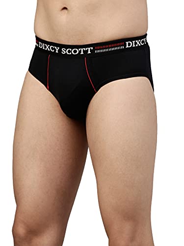 Image of Dixcy Scott Originals Replay Briefs | 100% Combed Cotton Brief for Men | Men's Underwear | Modern Mid-Waist Fit | Durable, Sweat-Absorbing Cotton-Lined Waistband | Innerwear for Man | Pack of 3
