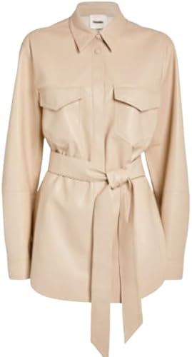 Nanushka cinturón de piel vegana Artha Shacket de segunda mano