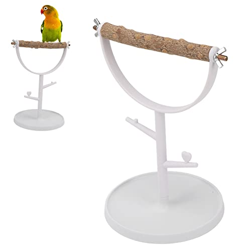 Support de Jeu pour Animaux de Compagnie Oiseaux Support de Jeu pour Perroquet Support de Jeu Calopsitte Aire de Jeux Perche en Bois Parc pour Bébé Échelle Jouets Jeu D'exercice pour Perroquets Perruc