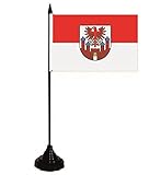 Höhe ca. 30 cm U24 Tischflagge Osterburg (Altmark) Fahne Flagge Tischfahne 10 x 15 cm