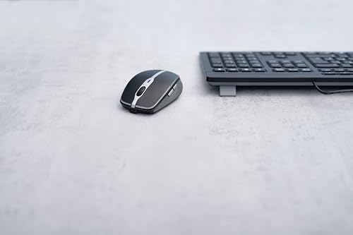 MW 9100, Mouse Wireless, Connessione Opzionale Via Bluetooth o 2.4 GHz RF, Risoluzione Regolabile in 3 Livelli Fino a 2400 dpi, Ricaricabile, Nero - Mouse gaming - Immagine 1