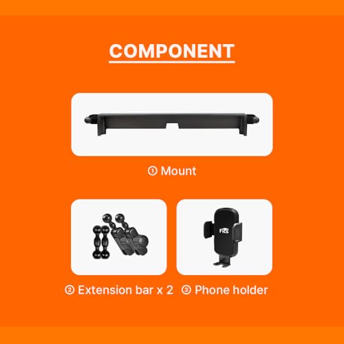 FICS Car Phone Holder for Genesis GV70, G80 – Custom-Fit Mount for Seamless Display Integration, Interior Accessories for Navigation Use, Stable Driving View