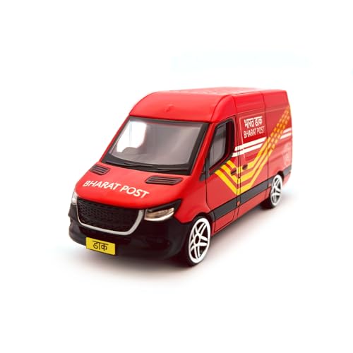 Image of CENTY Post Delivery Van Metal Die-Cast Toy for 3Y+ Red Colour
