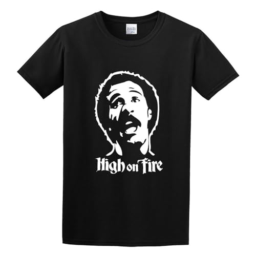 Photo de Men's Round Neck T-Shirt Jsder Customized Richard Pryor High on Fire Soft and Light Black M