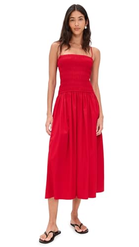Madewell Women's Poplin Smocked Maxi Dress