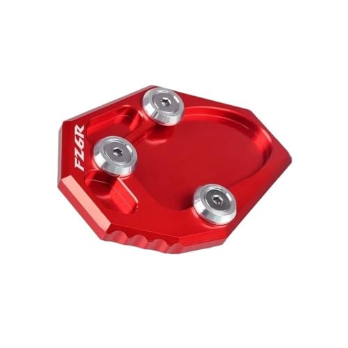 Coussinet de support moto pour Yamaha FZ6R 2009-2015 - Extension de béquille robuste rouge