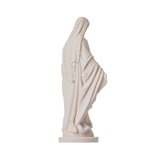 Estatua Virgen María Madre de Jesús Alabastro 9 pulgadas miniatura 4