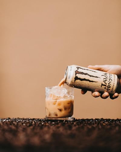 Image of Monster Java Mean Bean Coffee Energy Drink, Coffee + Energy Blend, 16 fl oz Can Each 443ml X Pack Of 4 (From USA)