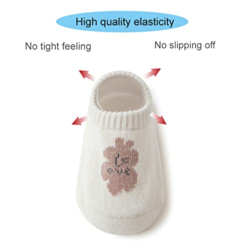Baby Non-skid Floor Socks Toddler Non Slip Ankle Socks with Anti-Slip Soles for Infant Boys Girls 5 Pairs3