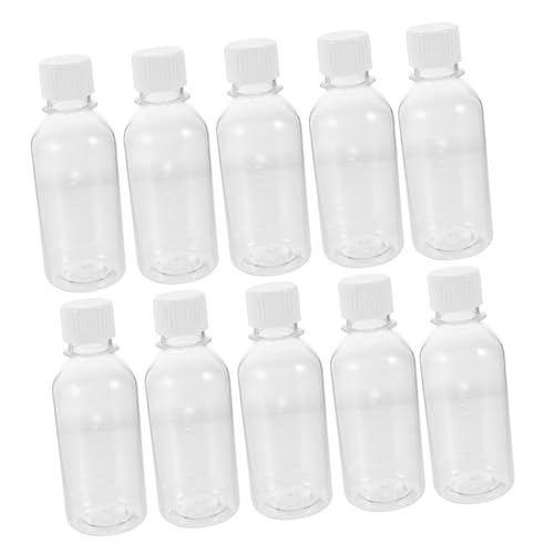 Unomor Milk Bottles Water Drinking Bottles Smooth Edges Bulk Pack for Juice Milk Tea and