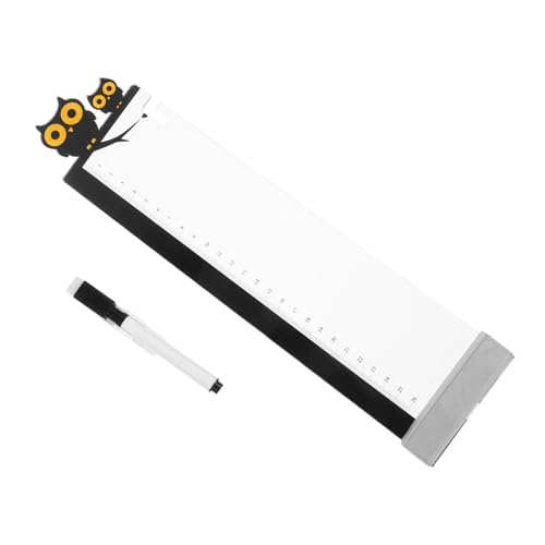 Ipetboom 2個 ?猫デザインアクリルモニターサイドパネル 定規付きパソコン画面用メモボード 付箋ホルダー 便利な伝言用掲示板 オフィスや家