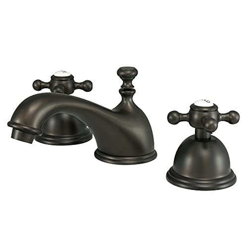 Best Deal Cheap 🛒 Kingston Brass KS3965BX Vintage 8-Inch Widespread Lavatory Faucet, Oil Rubbed Bronze