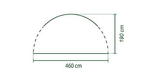 Coleman Gazebo Event Shelter Sun Wall, compatible with the Event Shelter Deluxe XL 4.5 x 4.5 m, Gazebo Side Panel with Window, High Sun Protection 50+, Water Resistant, Green - Image 3