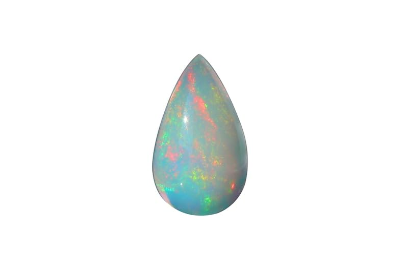 Opale éthiopienne naturelle : fini les gemmes ternes avec ce cabochon AAA 13,90mm multi-feu