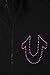True Religion Girls 3 Piece Fleece Set – Hoodie, Tee Shirt & Jogger/Legging Outfit, Rhinestud & Foil Details (Sizes 4-14)