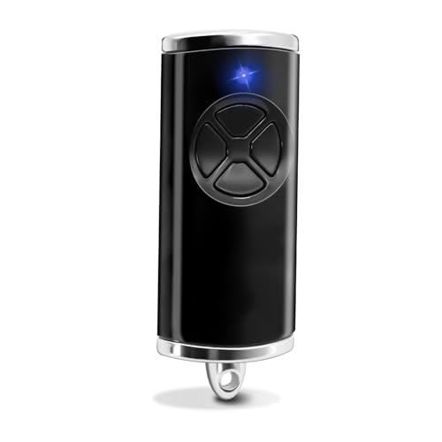 1 Stück Ersatz Handsender für hse4-868-bs Garagentoröffner 868 3 MHz 4 Kanäle Kompatibel mit hse4-868-bs hse2-868-bs(Schwarz)