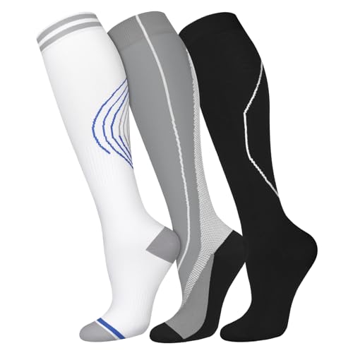 Image of FuelMeFoot 3 Pack Copper Compression Socks - Compression Socks Women & Men Circulation - Best for Medical,Running,Athletic