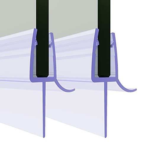 SONNI Goma Mampara Ducha 2x120cm Ajustable Junta Mampara Ducha Bañera Baño Puerta Adecuado para Cristal 5mm 6mm Fácil Montaje