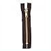 Coats and Clark F25F18-56B Fashion Metal Brass Separating Zipper, 18", Cloister Brown