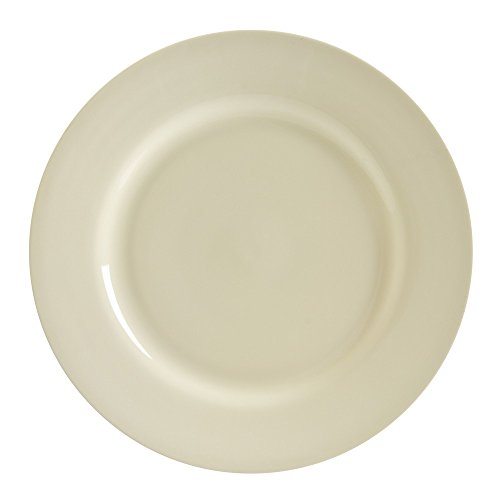 Set de 6 platos charger crema de porcelana 11.875" miniatura 1
