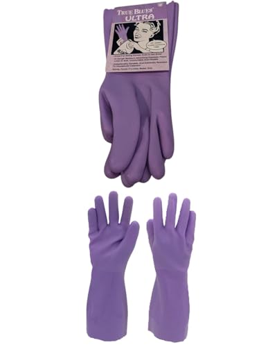 Star Kitchen & Home True Blues Ultra Lavender Household Cleaning Gloves (Medium)