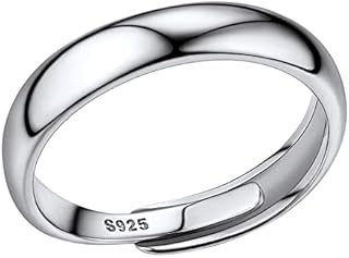 PROSILVER Women Silver Ring Adjustable, Moon/Leaf/Celtic Love Knot Open Ring, with S925 Stamp-Send Gift Box