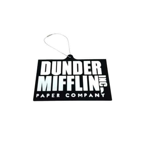 Dunder Mifflin Holiday Ornament - Perfect for Fans of The Office - Dunder Mifflin Christmas Tree Decoration - Raised 3D Lettering Provides Premium Look & Feel