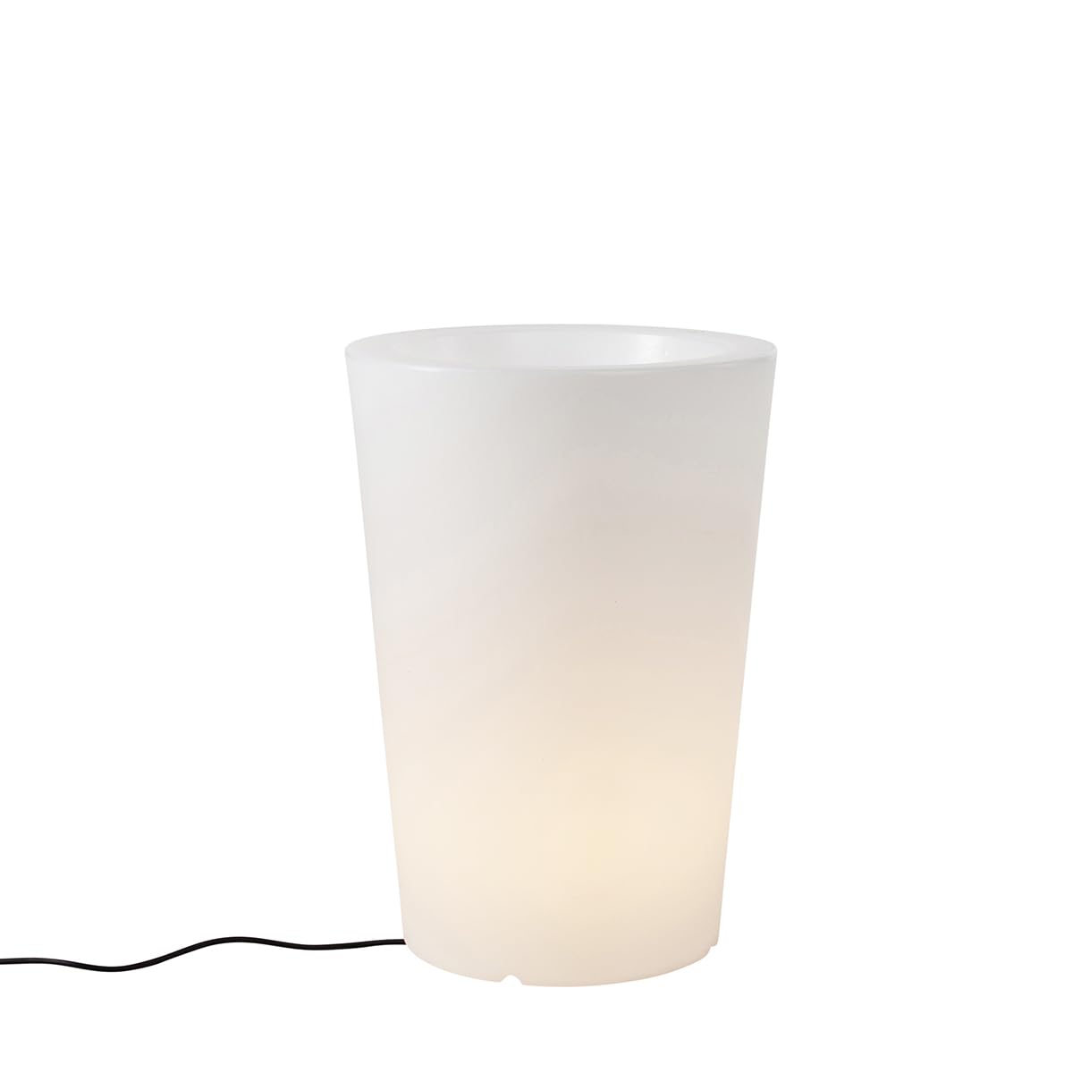 Qazqa verano - Pot lumineux - 1 lumière - Ø 41.5 cm - Blanc - Moderne - éclairage extérieur