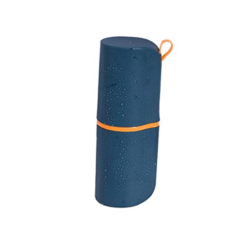iplusmile Taza de Portátil de Viaje con Caja de Almacenamiento Cepillo Pasta de Soporte Compacto y Ligero Acampadas y Senderismo
