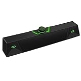 Soundbar caixa de som gamer compacta 7w rms iluminação led usb 5v c