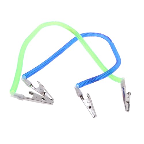 STOBAZA 2 Pièces Lot de Pinces Écharpe et Serviette Flexibles Plastique Clip à Ressort Léger et Réutilisable Porte-bavoir Pratique pour Adultes et Garçon Fille Protection Anti-taches pour
