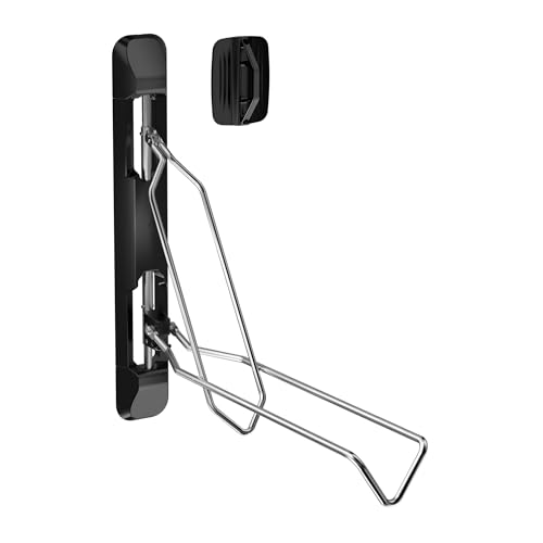 WilTec Range-vélo Mural Rabattable – 117 x 638 x 584 mm – Capacité 35 kg – Largeur de Roue...