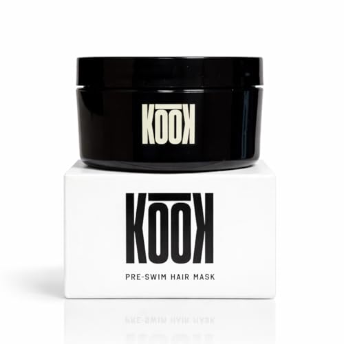 KOOK Pre-Swim Hair Mask — Wax Based Balm for Protection from Saltwater & UV | Chlorine & Pool Protection | Deep Conditioning Repair for Damaged & Color Treated Hair | 3.3oz Travel-Size Jar