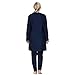 Swimsuit Women Muslim Plus Size Muslim Swimsuits for Women Modest Islamic Arabic Swimwear Burkini Long Sleeve Top Pants with Hijab 3PCS Sun Protection Rash Guard Fat Bathing Suits Navy Blue e 6XL