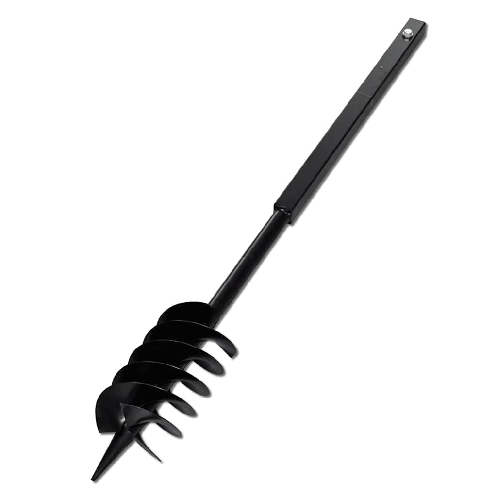 vidaXL Taladro de Tierra con Mango 120 mm con Tubo de Extensión 5 m Acero