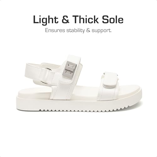 Image of DREAM PAIRS Girls Sandals Casual Open Toe Two Adjustable Strapped Sandals with Hook and Loop for Little Kid /Big Kid