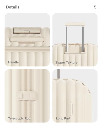artrips Carry On Luggage with 8 Spinner Wheels,20''Spinner Luggage の商品画像 5