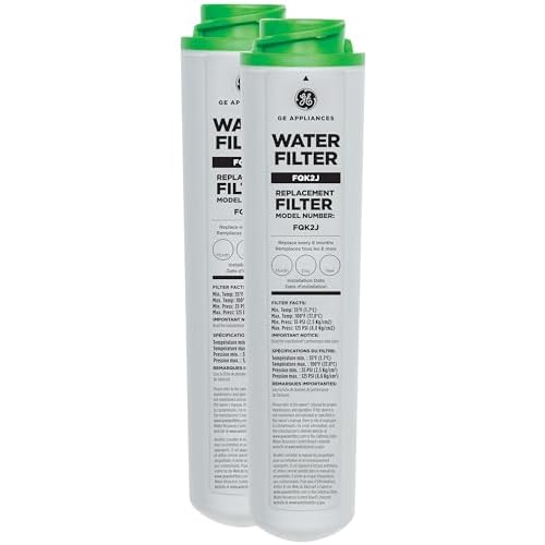 GE Under Sink Water Filter Replacement, Dual Flow, Reduces Sediment, Rust &…