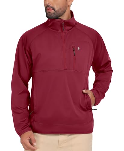 Image of Little Donkey Andy Men's Golf Pullover Windbreaker Quarter Zip Golf Jacket