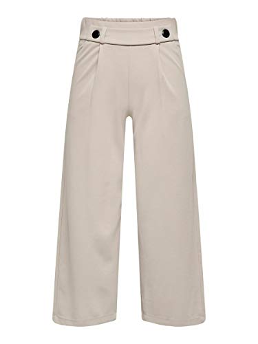 JDY Damen JDYGEGGO New Long Pant JRS NOOS Hose, Chateau Gray/Detail:Black Buttons, M/30
