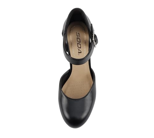 Image of Soda inchAyden inch ~ Women Mary Jane Ankle Strap Cushion High Heel Pump Shoe